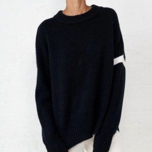 La Ligne NYC Varsity Sweater Black S